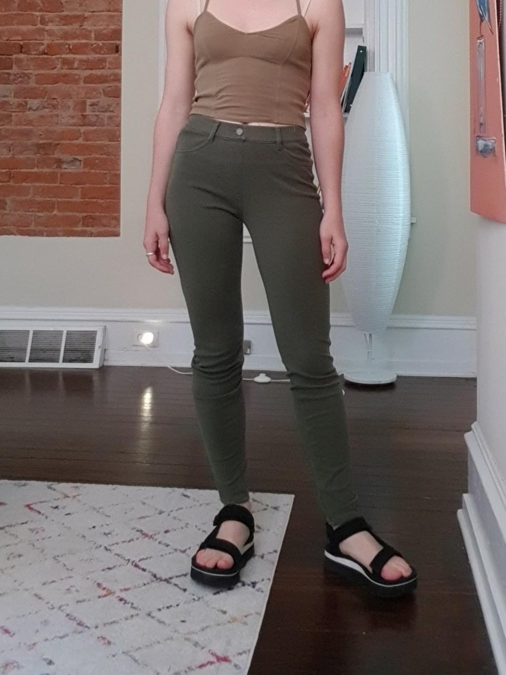 Uniqlo Olive Green Jeggings